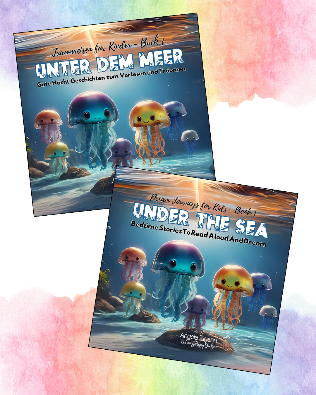 TR1 DJ1 Download Cover Cover Traumreisen für Kinder 1 - unter dem Meer und /and Dream Journeys for Kids 1 - Under the Sea - süße Quallen im Meer - sweet jellyfish in the ocean
