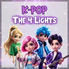 K-Pop The Four Lights - A Magical Fantasy Adventure Series About Friendship, Courage, and the Power of Music (For Kids Ages 8–12)