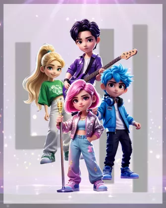 2509 T4L K-Pop - The Four Lights - Magical Fantasy Adventures for Kids ages 8 to 12