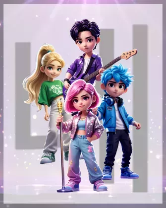 K-Pop - The Four Lights - Magical Fantasy Adventures for Kids ages 8 to 12